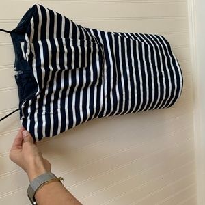 J Crew Peplum stripped top